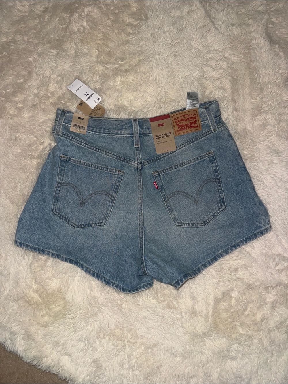 Levi's Women's Denim Cutoff Shorts in Light Blue Wash